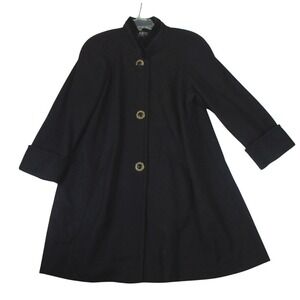 Vintage Jofeld Women's Wool Coat Black Size‎ Medium Old Money Mob Wife